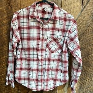 Forever 21 super soft flannel shirt size M red plaid
